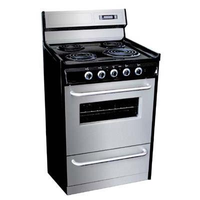 Summit Professional Series TEM230BKWY 30 in. Freestanding Electric Range -  Stainless Steel