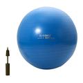 Christopeit Sport Gymnastikball blau - 75 cm Sitzball mit 2-Wege-Ballpumpe - Gym-Ball für Yoga, Fitness, Pilates, Büro