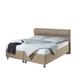 Maintal Boxspringbett Filipo, 200 x 200 cm, Stoff, Bonellfederkern Matratze h3, Beige