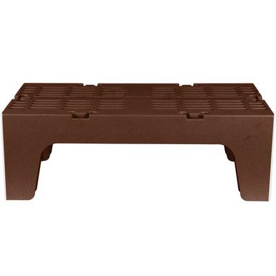 Cambro DRS360131 S-Series 36" x 21" x 12" Brown Slotted Top Bow Tie Dunnage Rack - 1500 lb. Capacity