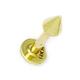 14ct Yellow Gold 14 Gauge Cone Shaped Body Piercing Jewelry Labret Stud Jewelry Gifts for Women