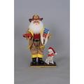 Karen Didion Originals Christmas Fire Chief Santa Figurine Resin | 13 H x 6.5 W x 3.5 D in | Wayfair CC12-27