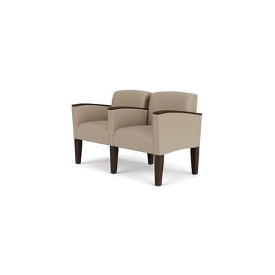 Belmont 2-Seater w/ Center Arm in Upgrade Fabric or Healthcare Vinyl