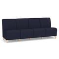Siena 4 Seat Armless Sofa in Standard Fabric or Vinyl