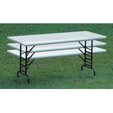 Adjustable Height Resin Folding Tables in 6 Colors! - 24" x 48" Table