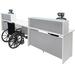 White 2-Person Glass Top Wheelchair Accessible