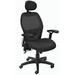 Ergonomic Black Mesh Back Ultra Office Chair with Headrest