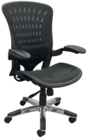 350 Lbs. Capacity ErgoFlex Ergonomic All-Mesh Office Chair in Carbon Black
