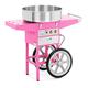Royal Catering Cotton Candy Machine with Cart Candy Floss Machine Cotton Candy Maker 52cm RCZC-1200-W (Powder-Coated Steel,1200 W)