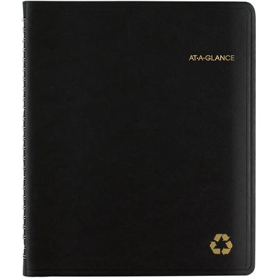 At-A-Glance 70951G05 6 7/8" x 8" Black January 2025 - December 2025 Classic Weekly / Monthly Appointment Book