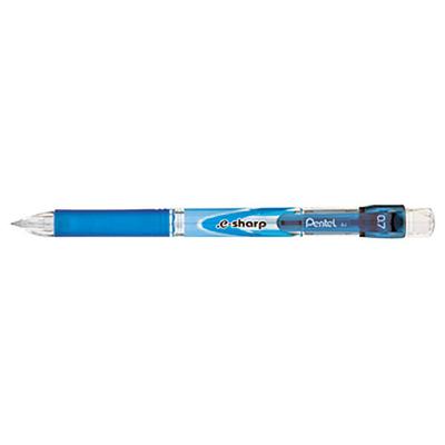 Pentel AZ127C Blue Barrel 0.7mm e-Sharp HB Lead #2 Mechanical Pencil - 12/Pack