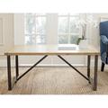 Williston Forge Sled Coffee Table Wood/Metal in Black/Brown | 20.1 H x 48.7 W x 30.7 D in | Wayfair WLFR3369 40312116