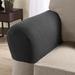 Ebern Designs Box Cushion Armchair Slipcover Polyester in Gray/Black | 11 H x 8 W x 21 D in | Wayfair EBND5354 40264003