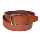 CTM Men's Leather Money Belt Removable Buckle, 36, Tan