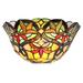 Tiffany Style Wall Sconce with Irregular Curved Edges Multicolor