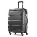 Samsonite Omni Pc Hardside Expandable Luggage, Black, Checked-Medium 24-Inch, Omni Pc Hardside Expandable Luggage with Spinner Wheels