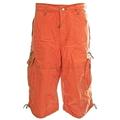Molecule Cargo 3/4 Shorts Men's 45056 Bermuda Premium Quality - Orange - XL
