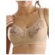 Miss Mary of Sweden Lovely Lace Women's Non-Wired Full Cup Cotton Bra Beige