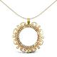 Jewelco London Solid 9ct Yellow Gold Scroll Frame Half Sovereign Coin Mount Pendant