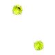 14ct Yellow Gold August Green 3mm Round CZ Cubic Zirconia Simulated Diamond Basket Set Earrings Jewelry Gifts for Women