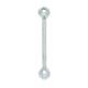 14ct White Gold 14 Gauge Barbell Body Piercing Jewelry Tongue Bar Measures 31x5mm Jewelry Gifts for Women