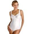 Miss Mary of Sweden Lovely Lace Shaping, Women's Non-Wired Cotton Body White