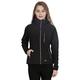 Trespass Women's Bela II Waterproof Softshell Jacket with Removable Hood, Black, X-Large
