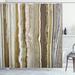 East Urban Home Onyx Marble Rock Themed Vertical Lines & Blurry Stripes in Earth Color Shower Curtain Set Polyester | 70 H x 69 W in | Wayfair