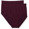 belly cloud Damen Basic Seamless Taillenslip mit Skinlife Taillenmieder, Violett (Aubergine 847), 52 (Herstellergröße: XXL) (2er Pack)