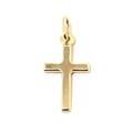 Strictly Gifts Delicate 9 Carat Gold Hallmarked Cross Crucifix Pendant for Women and Girls Daughter Christening Baptism with Gift Box