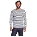 Armor Lux Men's 1525 Striped Long Sleeve T-Shirt, Blanc (400 Blanc/Navire), Large (Manufacturer size: 4)