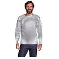 Armor Lux Men's 1525 Striped Long Sleeve T-Shirt, Blanc (400 Blanc/Navire), Medium (Manufacturer size: 3)