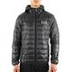 Emporio Armani Men's Train Core Hooded Down Jacket Quilted, Black, XL