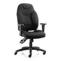 Dynamic OP000064 Fabric Galaxy Task Operator Chair with Arms - Black