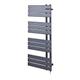 500mm(w) x 1200mm(h) Pre-Filled, Single Heat "Apollo" Anthracite, Designer Electric Towel Rail, Supplied with 600W Single Heat Electric Heating Element