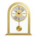 Acctim 36938 Colney Stylish Metal and Glass Pendulum Quartz Mantel Table Clock in Gold
