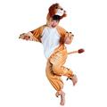 Boland - Kostüm für Kinder Löwe aus Plüsch, Overall mit Kapuze, Faschingskostüme, Verkleidung für Karneval