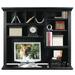 World Menagerie Didier 39" H x 47" W Desk Hutch Wood in Black | 39 H x 47 W x 14.75 D in | Wayfair WLDM8127 40129583