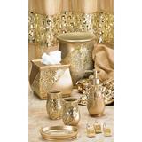Mercer41 Channce Champagne Gold Toothbrush Holder Resin, Glass in Yellow | Wayfair WRLO8720 40788923