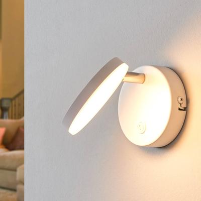 Wandlampe Milow Lindby, weiß / opal, für Wohn- / Esszimmer, Kunststoff, Modern, LED Wandleuchte, Wandlampe Innen Image