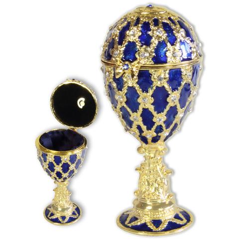 Schmuck-Ei nach Faberge Art mit Spieluhren Melodie