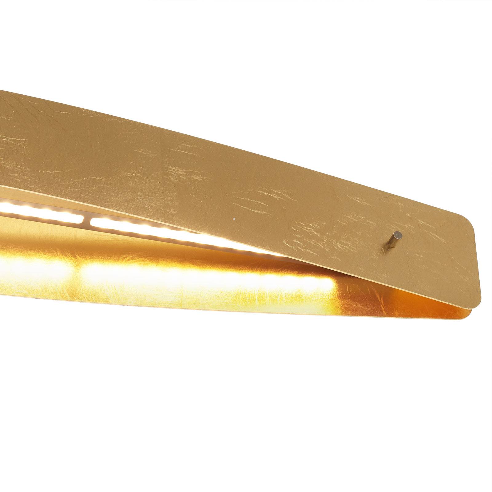 LED Deckenlampe Lian Quitani, dimmbar, messing / gold, für Wohn- / Esszimmer, Aluminium, Modern, LED Deckenleuchte