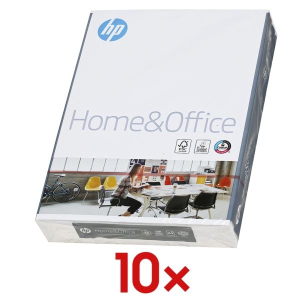 HP 10 Pack Multifunktionales Druckerpapier »HP Home & Office« weiß Image