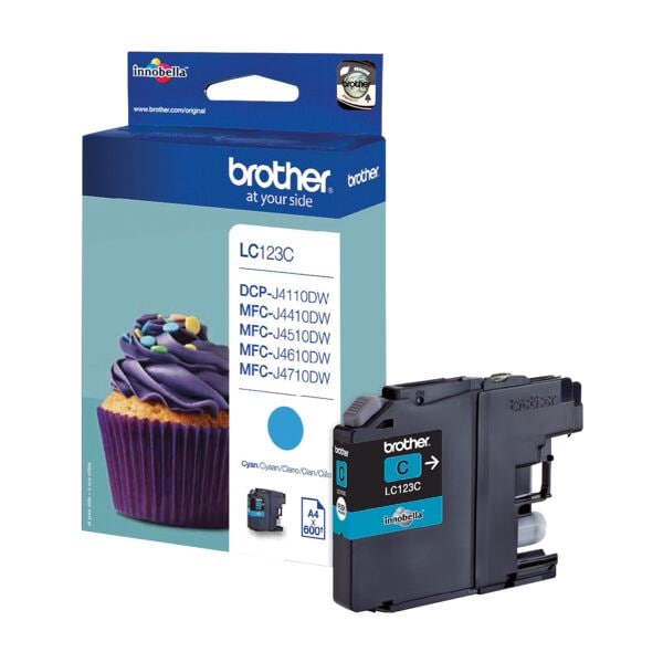 Brother Tintenpatrone »LC-123C« blau Image