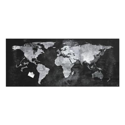 Glas-Magnettafel »Artverum World Map« weiß, Sigel