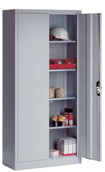 CP Stahlschrank mit Flügeltüren 120 x 195 cm grau, 120x195x60 cm Image