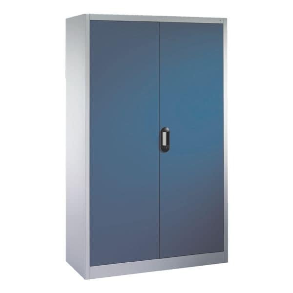 CP Stahlschrank mit Flügeltüren 120 x 195 cm blau, 120x195x50 cm Image