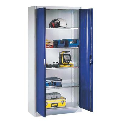 CP Stahlschrank mit Flügeltüren 93 x 195 cm 8922-00 7035/x blau, 93x195x60 cm
