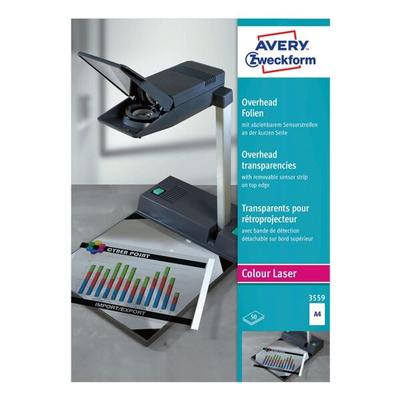 Overhead-Color-Laserfolien »Sensorstreifen kurz« transparent, Avery Zweckform