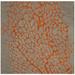 Gray/Orange 72 x 0.63 in Indoor Area Rug - Ivy Bronx Rigsby Hand-Hooked Wool Area Rug Viscose/Wool | 72 W x 0.63 D in | Wayfair BAYI8394 40777426
